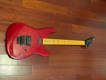 Load image into Gallery viewer, Chandler San Francisco Superstrat Guitar - 1980s - Reverse Headstock Transparent Red Maple Neck