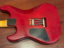 Load image into Gallery viewer, Chandler San Francisco Superstrat Guitar - 1980s - Reverse Headstock Transparent Red Maple Neck