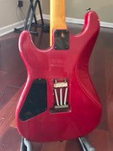 Load image into Gallery viewer, Chandler San Francisco Superstrat Guitar - 1980s - Reverse Headstock Transparent Red Maple Neck