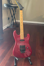 Load image into Gallery viewer, Chandler San Francisco Superstrat Guitar - 1980s - Reverse Headstock Transparent Red Maple Neck
