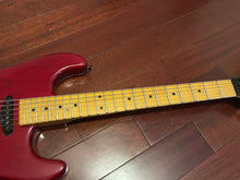 Load image into Gallery viewer, Chandler San Francisco Superstrat Guitar - 1980s - Reverse Headstock Transparent Red Maple Neck
