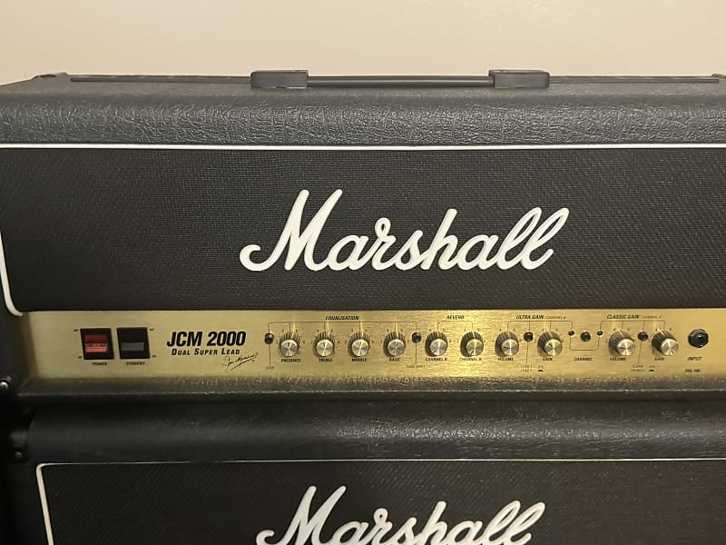 Marshall JCM 2000 DSL 100 TIME CAPSULE Dual Super Lead 2-Channel 100-Watt Guitar Amp Head 2000s - Black
