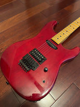 Load image into Gallery viewer, Chandler San Francisco Superstrat Guitar - 1980s - Reverse Headstock Transparent Red Maple Neck
