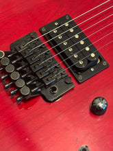 Load image into Gallery viewer, Chandler San Francisco Superstrat Guitar - 1980s - Reverse Headstock Transparent Red Maple Neck
